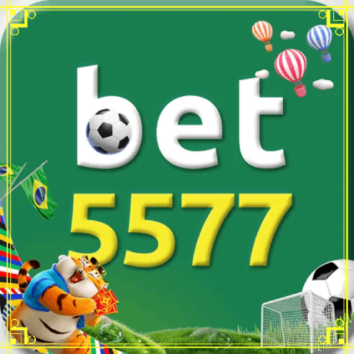 Imagem promocional da BET5577 mostrando a plataforma e suas vantagens